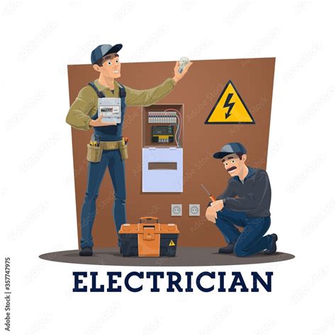 cartoon electric box|15,225,215 Electrician cartoon Vector Images.